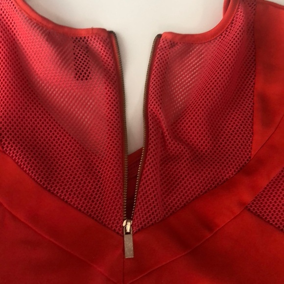 Kut from the Kloth Red Sleeveless Mesh/Fabric Blouse Medium - Picture 8 of 13